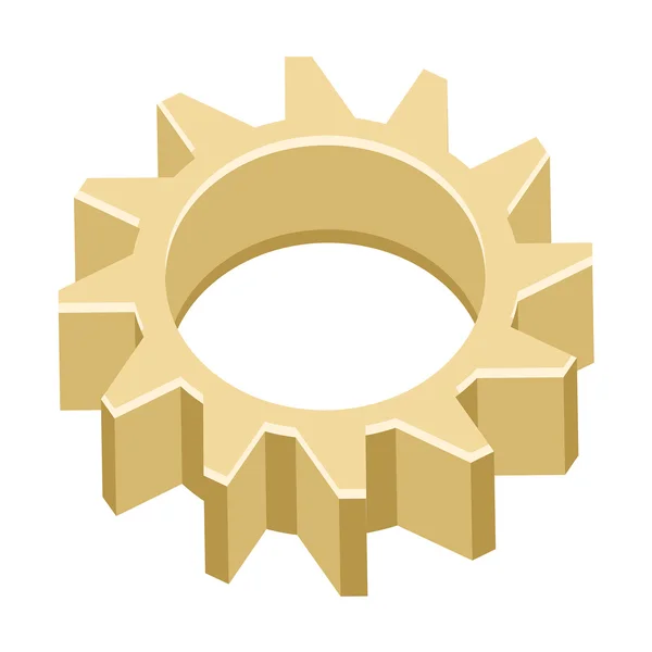 3d Cogwheel — Stock Vector