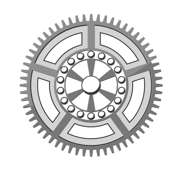 Metallic Gear Wheel — Stock Vector