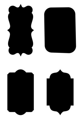 Vektör şekilleri iş etiketleri