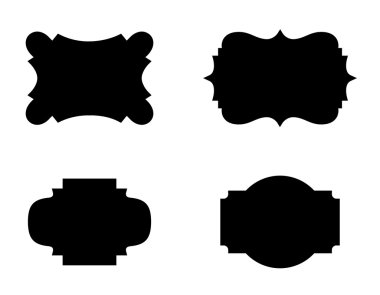 Vektör tasarımları etiketleri