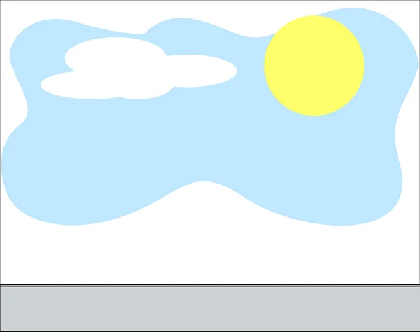 Солнечное небо Облака на фоне — стоковый вектор