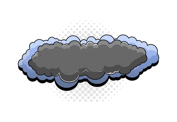 Retro Cartoon Clouds Banner — Stock Vector