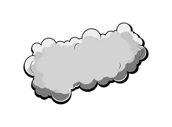 レトロな漫画雲ベクトル デザイン — ストックベクタ