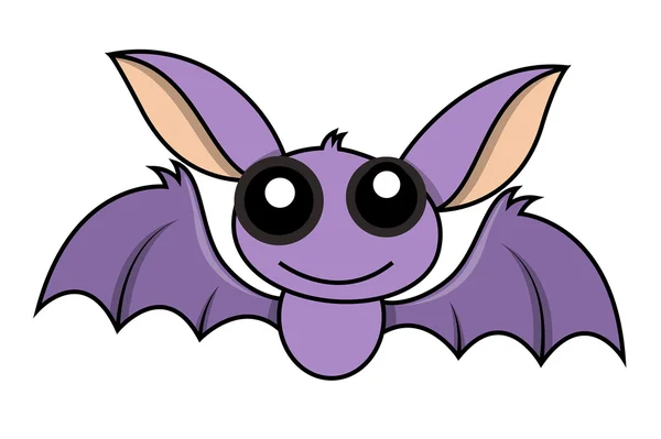 Carino Halloween personaggio pipistrello — Vettoriale Stock