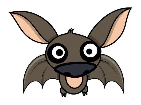 Vector divertido lindo murciélago de Halloween — Vector de stock