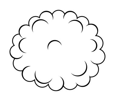 Soyut Retro bulut vektör