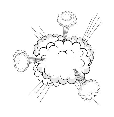 Patlama soyut Retro bulut