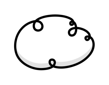 Retro komik bulut tasarım