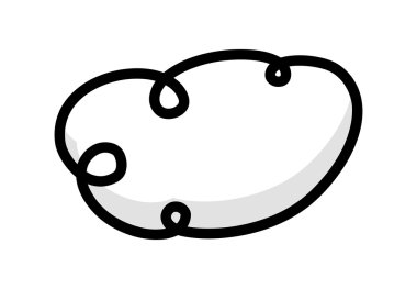 Soyut bulut tasarım şekli