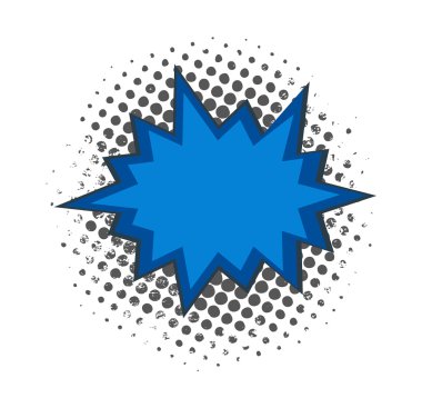 Retro grafik patlama yarı ton zemin