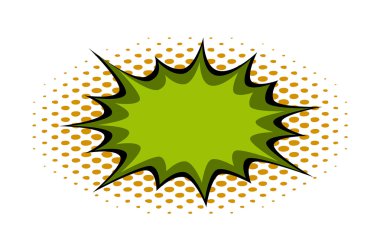 Grunge komik patlama afiş