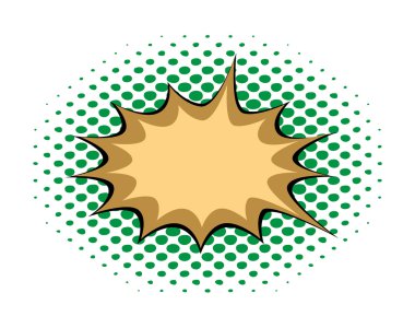 Soyut Retro komik patlama