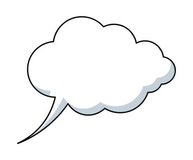 Retro konuşma kabarcık grafik vektör