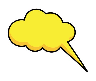 Retro konuşma balonu vektör çerçeve