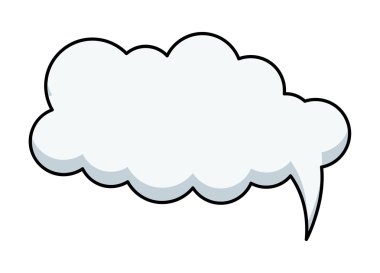 Retro sohbet kabarcık vektör