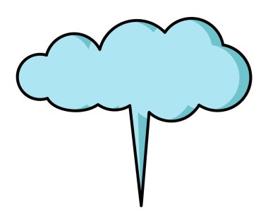 Retro komik kabarcık vektör