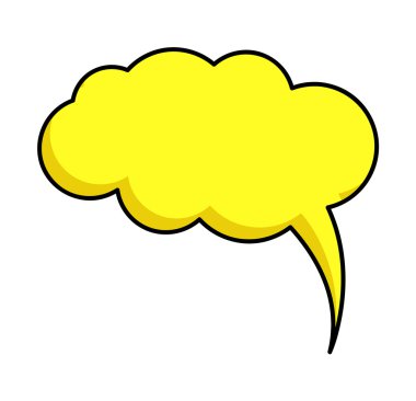 sarı konuşma balonu