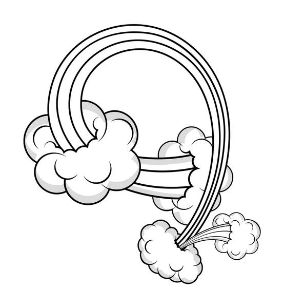 Comic Bursting Cloud Design — Stock Vector