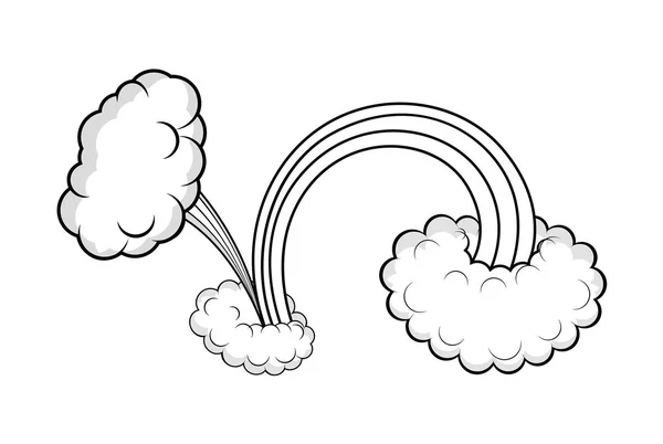 Nube ráfaga efecto diseño — Vector de stock