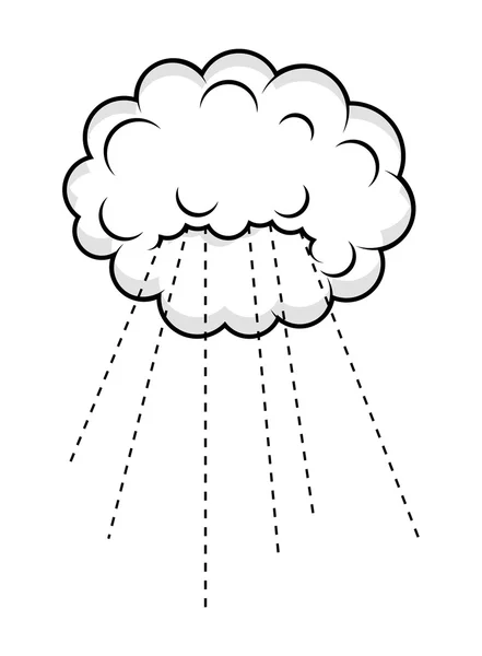 Raining Cloud Vector — Stock Vector