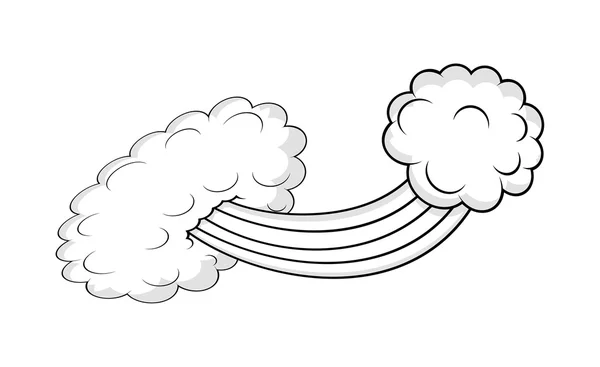 Ретро Хмарний Сплеск Дизайн — стоковий вектор