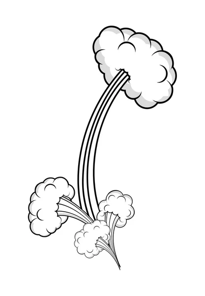 Абстрактне дизайнерське мистецтво вибухових хмар — стоковий вектор