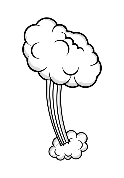 Rétro Comic Cloud Burst Design — Image vectorielle