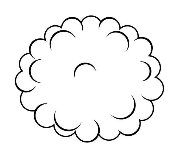 Abstracte Retro Cloud Vector — Stockvector