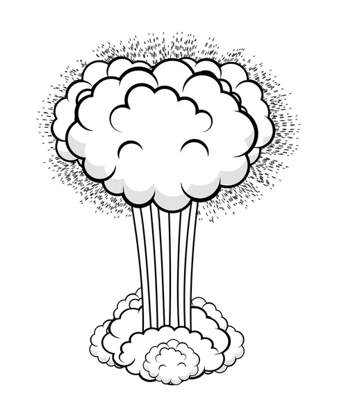 Abstrakte komische Wolkenbrüche — Stockvektor