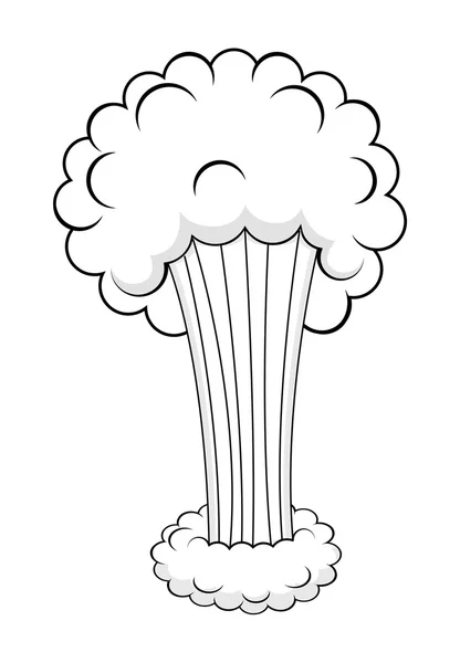 Diseño de explosión de nube retro — Vector de stock