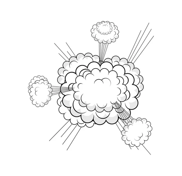 Streszczenie chmura Burst — Wektor stockowy