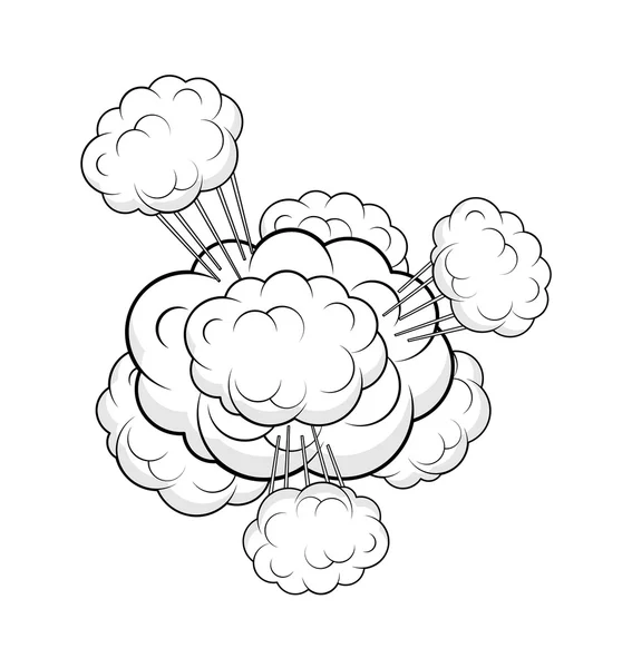 Nuage Comic Burst — Image vectorielle