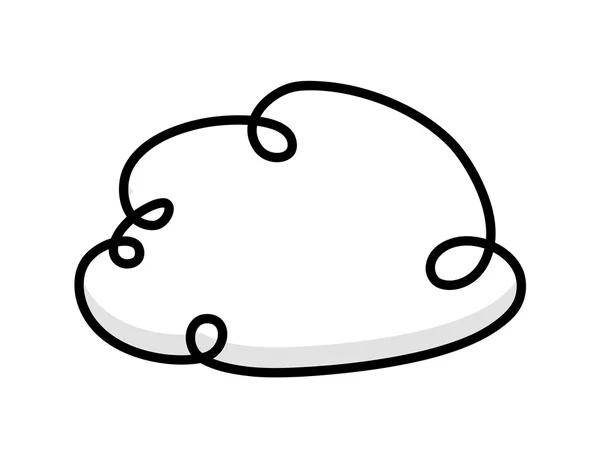 Cloud Drawing Art — Stock Vector