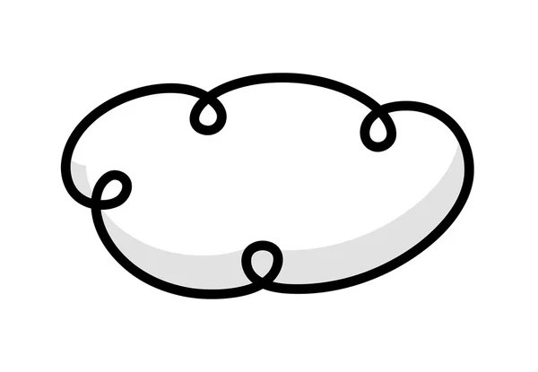 Retro komické Cloud Design — Stockový vektor