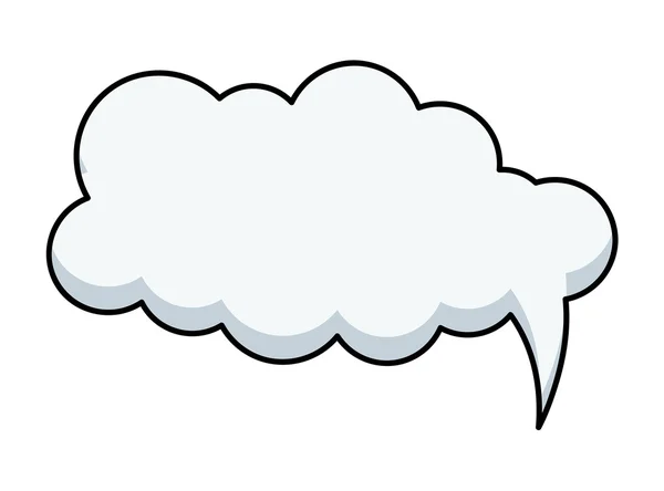 Cloud Speech Bubble — Stock Vector