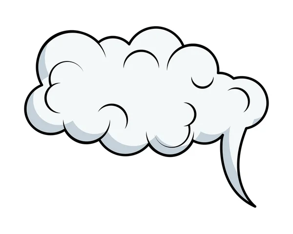 Retro Comic Cloud Design — Stock Vector