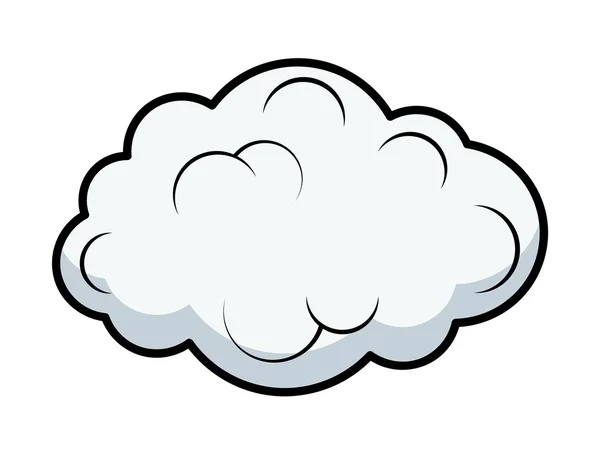 Ρετρό κωμικό σύννεφο φόντο — Διανυσματικό Αρχείο