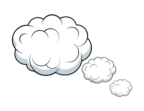 Vector de nubes pensantes — Vector de stock