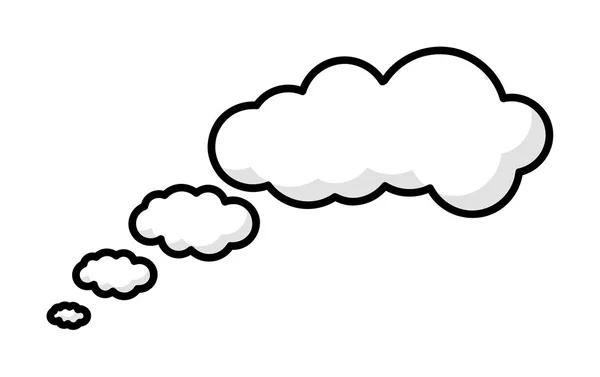 Comic Thought Clouds — Stock Vector