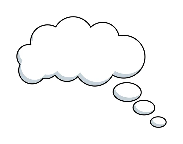 Clouds Bubble Vector Frame — Stock Vector