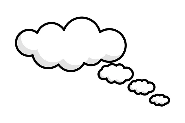 Aunque Nubes Vector Diseño — Vector de stock
