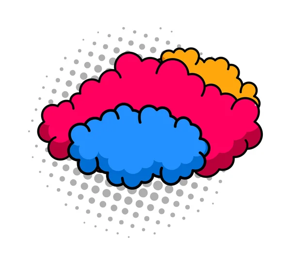 Fondo de nubes coloridas — Vector de stock