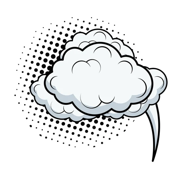 Retro Comic Clouds Chat Bubble — Stock Vector