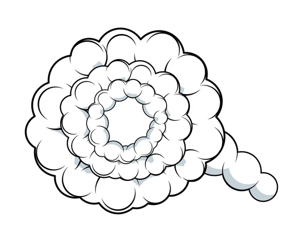 Burbuja de charla de nube cómica — Vector de stock