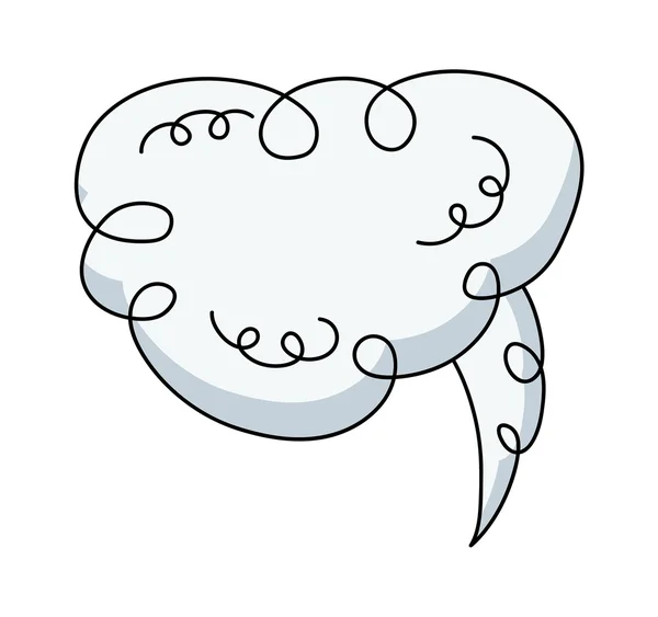 Burbuja de chat de nube cómica — Vector de stock
