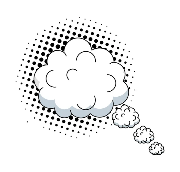 Comic pensare Cloud — Vettoriale Stock