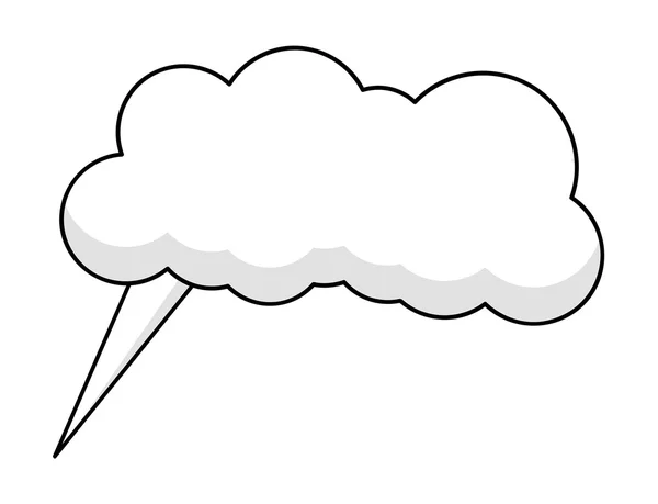 Comic Cloud Bubble — Stock Vector