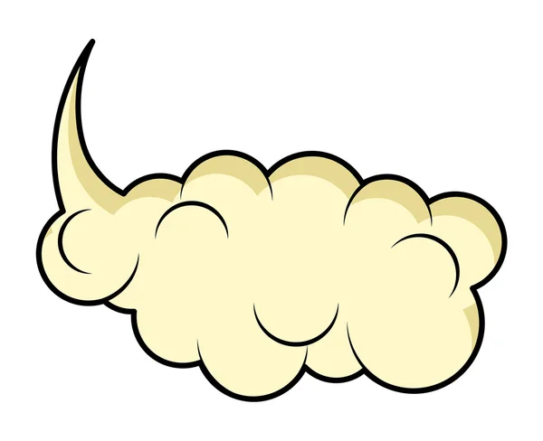 Retro Cloud tekstballon — Stockvector