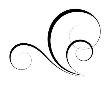 Girdap vektör şekli tasarım öğeleri