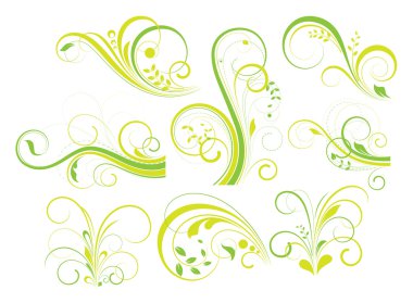 Vintage Noel çiçek öğe koleksiyonu